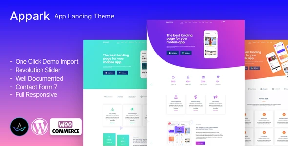 Appark – App Landing Page WordPress Theme